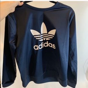 Adidas Trefoil Satin Crewneck Sweatshirt
